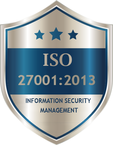 ISO/IEC 27001:2013 Certified